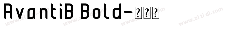 AvantiB Bold字体转换
